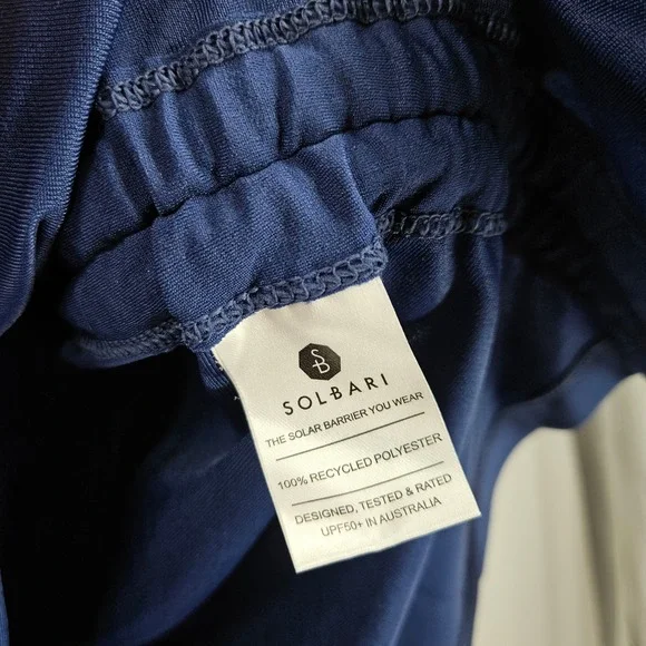 Solbari Swim Dress Navy Blue Solar Barrier UV Protection UPF 50+ NWT Size L - Picture 6 of 9